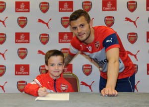 arsenal academy walsh ryan trials talent football identification fc u8 pictured jack wilshere signing soccer schools